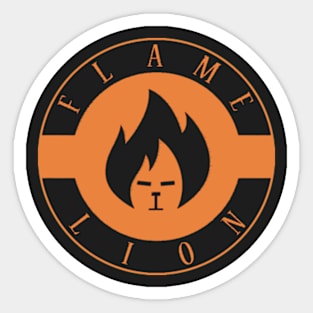 Flame Lion Sticker